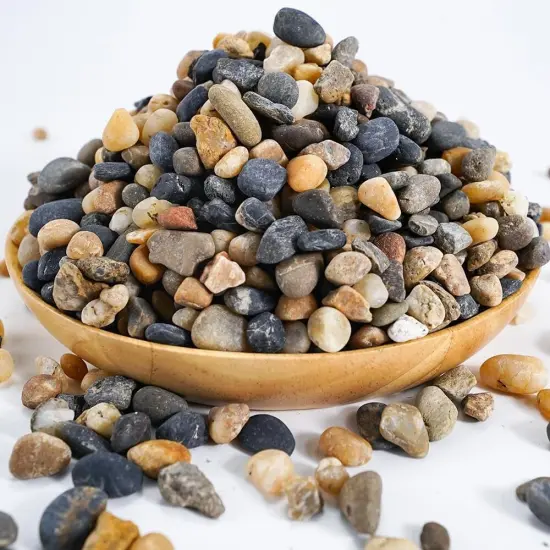 6Lbs Natural River Rocks, Succulent Cactus Gravel for Plants, Bonsai Decorative Pebbles, Planters Stones, Potting Grit for Gardening, Flower Pots, Vase Fillers, Indoor Water Fountains, Landscaping {1}