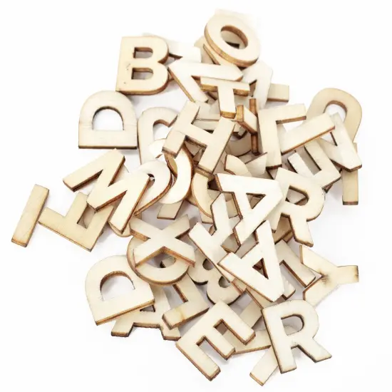 CousinDIY Unfinished Wood Alphabet Blocks 54/Pkg-0.75" {3}
