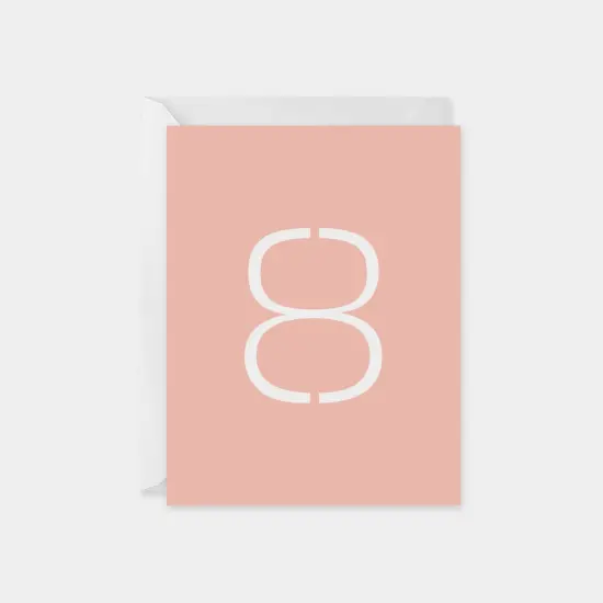 Birthday Age Card, Stencil Number {7}