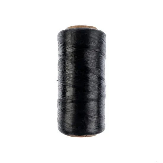 Gudebrod 70lb. 5-Ply Artificial Sinew Thread, 150yd. | Made in USA Black {2}