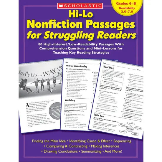 Hi-Lo Nonfiction Passages for Struggling Readers, Grades 6-8 {1}