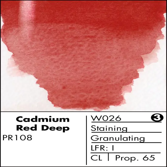 Grumbacher Finest&trade; Watercolor Cadmium Red Deep {2}