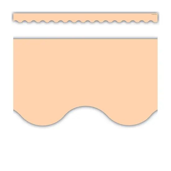 Peach Scalloped Border Trim, 35 Feet Per Pack, 6 Packs {3}