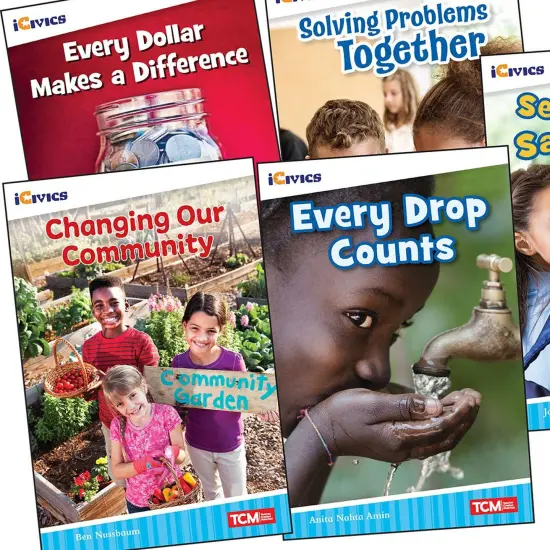 iCivics Grade 2: Community & Social Awareness 5-Book Set + Game Cards {2}