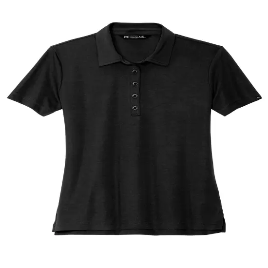 TravisMathew&reg; Ladies Oceanside Solid Polo Black {1}