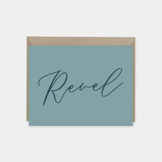 "Revel" Party Invitation Card {3}