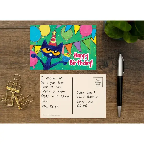 Pete The Cat Happy Birthday Postcards, 30 Per Pack, 6 Packs {4}