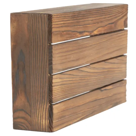 CousinDIY Rustic Slatwood Sign Board 8"X8"-Brown Wood {3}