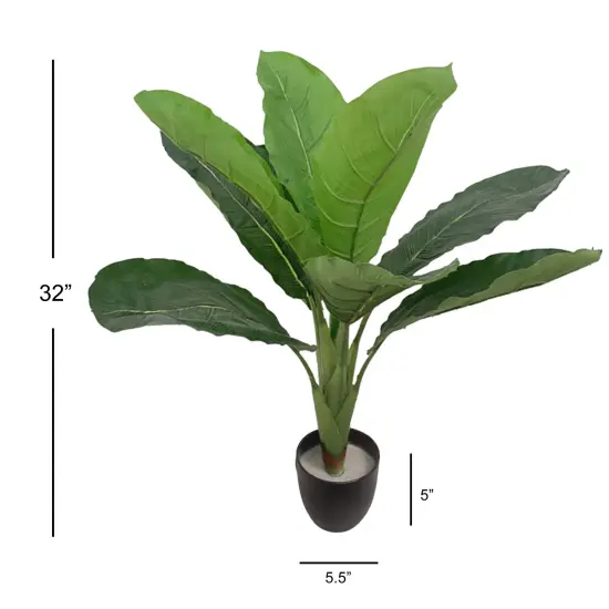 Lush 28-Inch Fan Palm Bush - Compact Indoor Tropical Greenery with 12 Vibrant Leaves, Floral Home by Artificial Flowers {3}