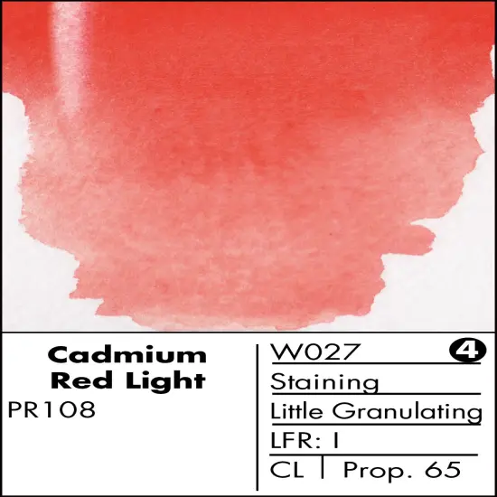 Grumbacher Finest&trade; Watercolor Cadmium Red Light {2}