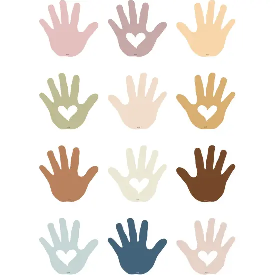 Everyone is Welcome Helping Hands Mini Accents, 36 Per Pack, 6 Packs {3}