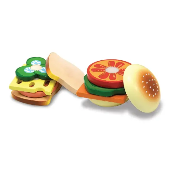 Sandwich-Making Wooden Play Food Set {4}