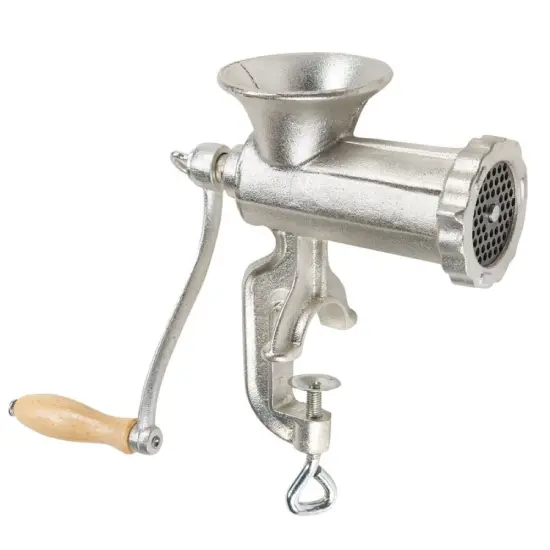 Weston 10 Manual Meat Grinder Sausage Stuffer Tin Plated Cast Iron Clamp On {1}
