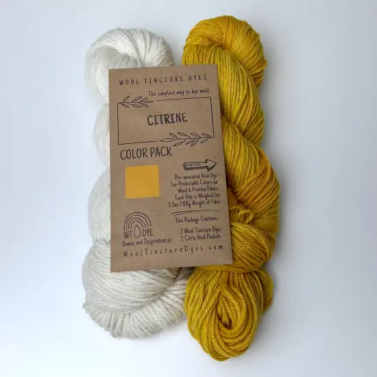 Wool Tincture Dye Color Packs Citrine {1}