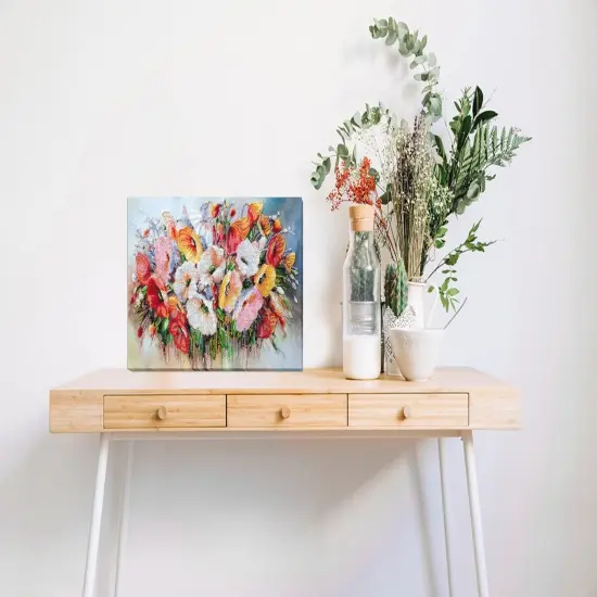 Bead Embroidery Kit - Delicate flowers {2}