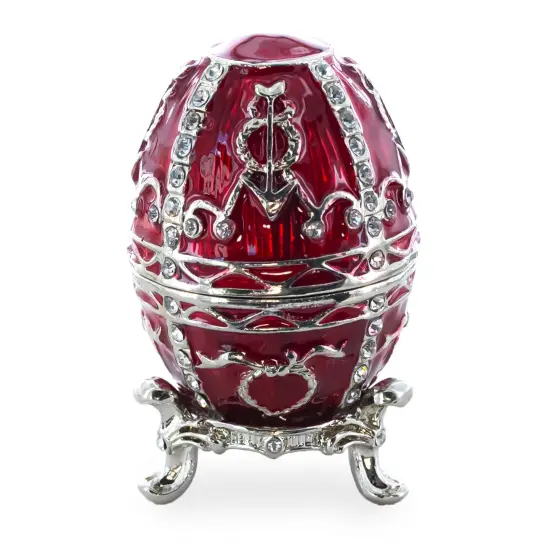 1895 Rosebud Royal Imperial Metal Easter Egg 2.5 Inches {1}