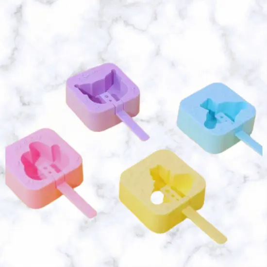 Kitty & Friends Popsicle Silicone Mold SET OF 4 {5}