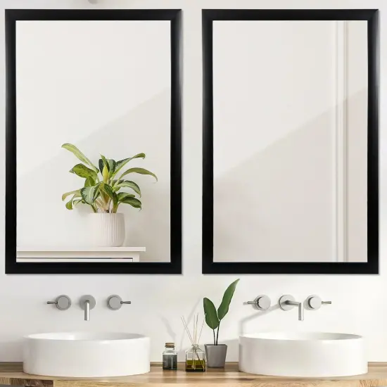 2X Decorative Mirror for Home and Bathroom Wall Decor 24"x36" Vanity Mirror {3}