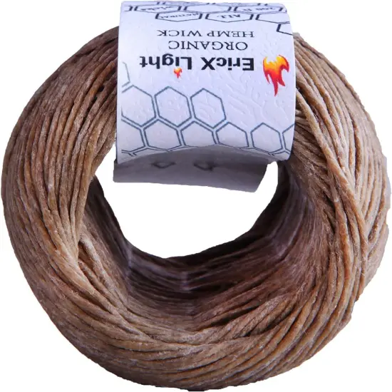 Organic Hemp Wick,200 FT Spool,Well Coated with Beeswax,Standard Size(1.0Mm) {4}