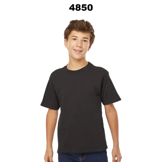 M&O&reg; Youth Gold Soft Touch Crewneck Short Sleeve T-Shirt Oxford {3}