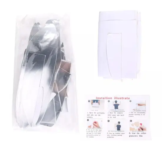 3D DIY Mirror Art Removable Wall Sticker Acrylic Mural Decal Home Room Decor {4}