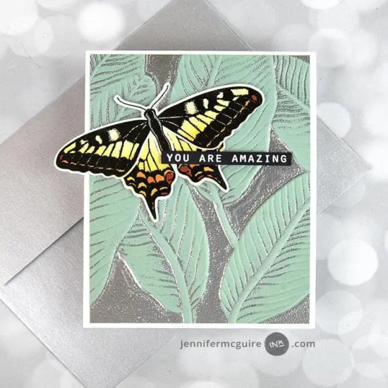 Banana Leaves 3D Embossing Folder {5}