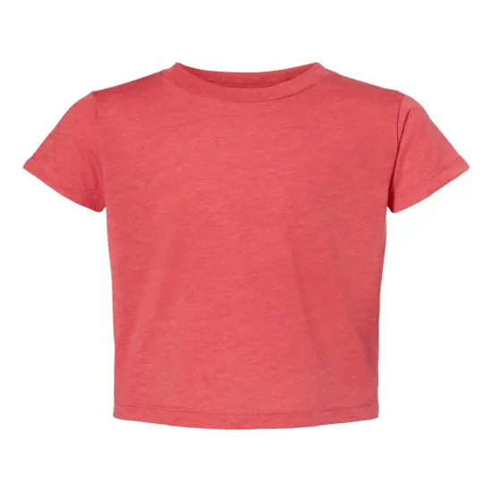 BELLA + CANVAS&reg; Toddler Triblend Crewneck Short sleeve Tee Red Triblend {1}