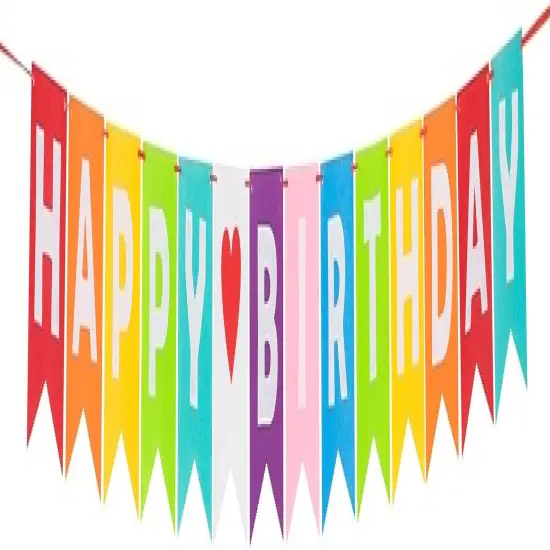 Rainbow Birthday Garland {4}