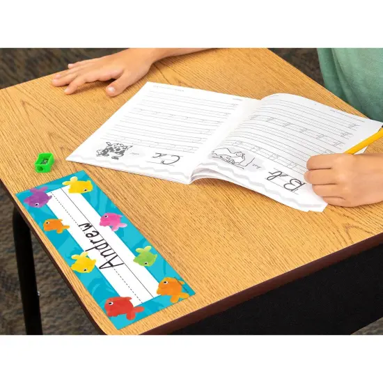 Colorful Fish Flat Name Plates, 36 Per Pack, 6 Packs {3}