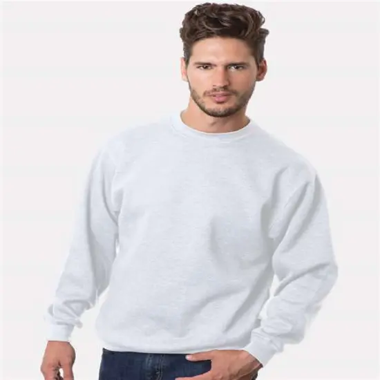 Bayside&reg; USA Made Crewneck Sweatshirt Sand {4}