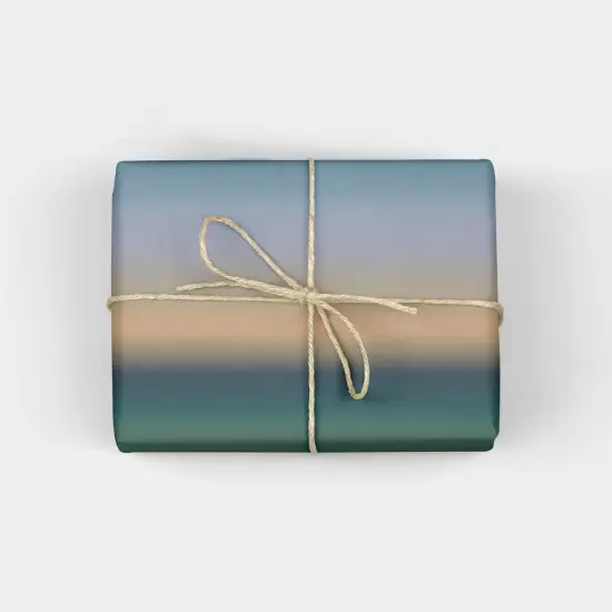 Over Water Gradient Wrapping Paper {1}