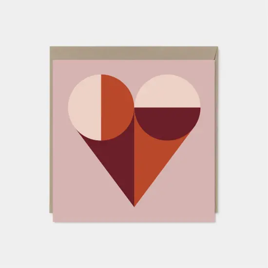 Geo Heart Valentine's Day Card, {1}