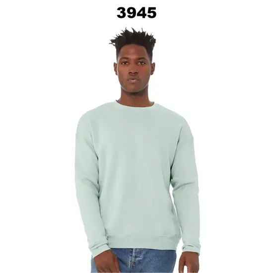 BELLA + CANVAS&reg; Sponge Fleece Drop Shoulder Crewneck Sweatshirt Long Sleeve Strobe {3}