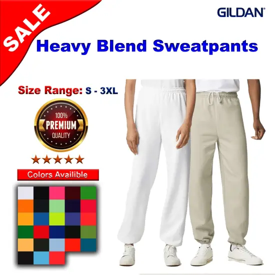 Gildan&reg; Men's Heavy Blend Sweatpants Jogger, 50/50 Cotton Polyester, Classic Fit {2}