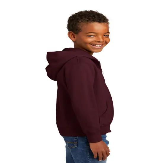 JERZEES&reg; NuBlend Youth Full-Zip Hooded Sweatshirt Oxford {7}