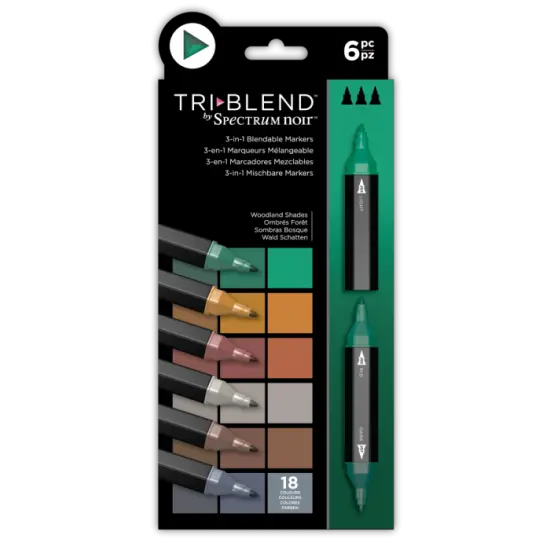 Spectrum Noir TriBlend Marker Set - Woodland Shades - 6pc Set {1}