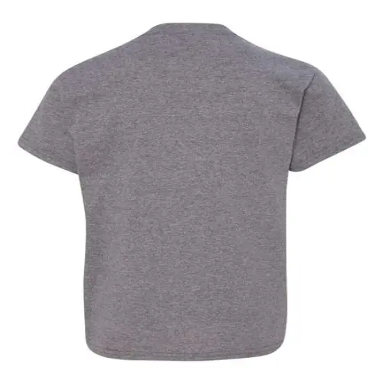Gildan&reg; Heavy Cotton Crew Neck Short Sleeve Youth T-Shirt Graphite Heather {3}