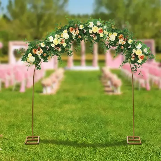 7.5ft Metal Wedding Party Arch Backdrop Balloon Flowers Stand Gardens Decoration {2}