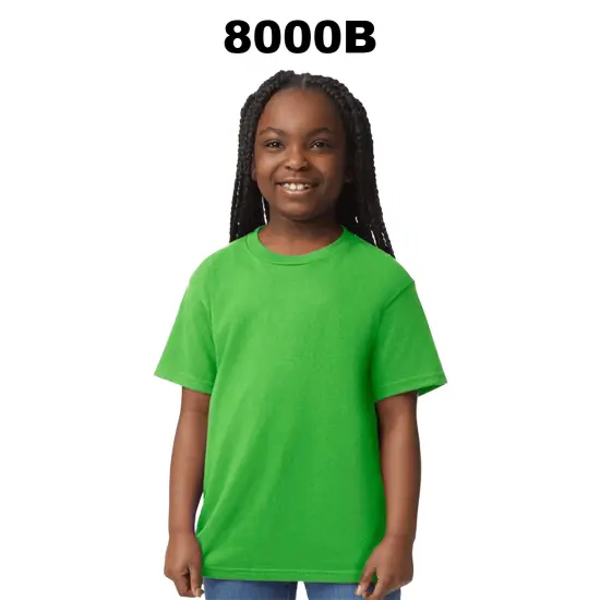 Gildan&reg; DryBlend Youth Short Sleeve Crewneck T-Shirt Navy {3}