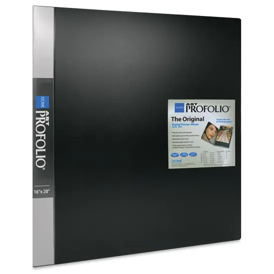 Itoya Original Art Profolio - 20" x 16", Black, Portrait, 24 Pages {1}