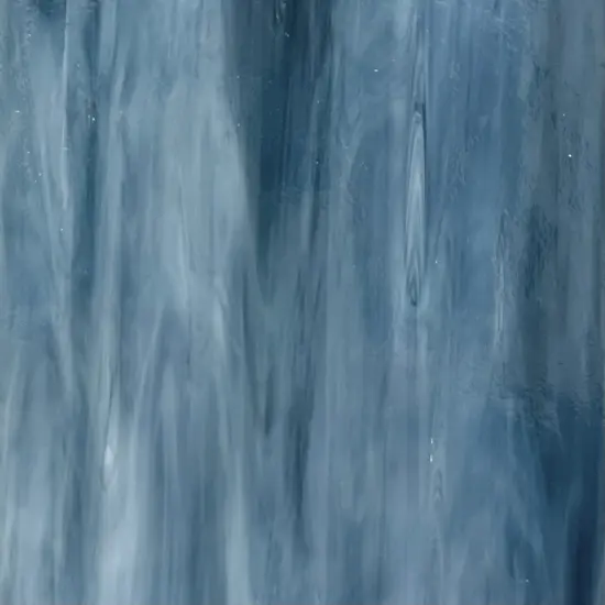 Steel Blue tr., White, Prisma COE 96 Fusible Glass Sheets / Mosaic Squares - 4 Pack {3}