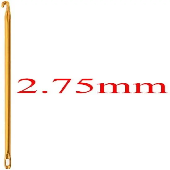 3 Pieces Aluminum Tunisian Afghan Crochet Hook Knit Needle Hand Weaving Knitting Tool DIY {2}