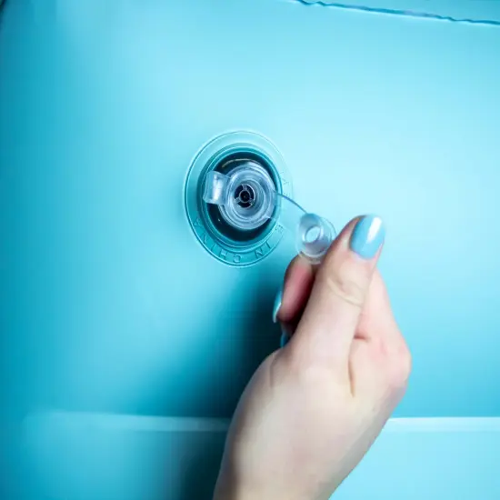 Swimline Cloud Oxford Fabric Inflatable Swimming Pool Chaise Lounger - 52" - Blue {6}