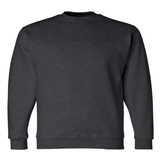 Bayside&reg; USA Made Crewneck Sweatshirt Charcoal heather {1}