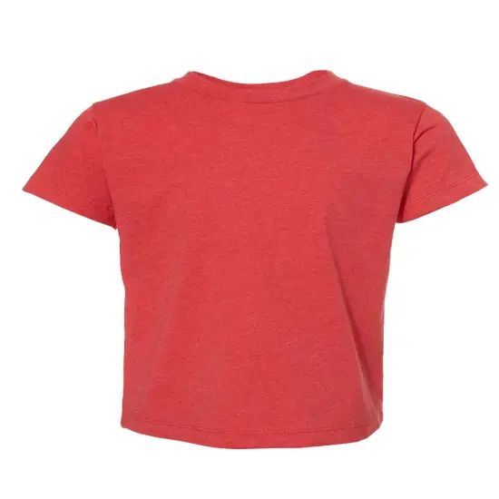 BELLA + CANVAS&reg; Toddler Jersey Crew Neck Shot Sleeve T-Shirt Heather Red {1}