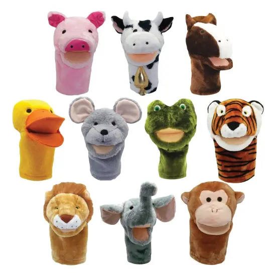Bigmouth Animal Puppet Set, Set of all 10 {1}