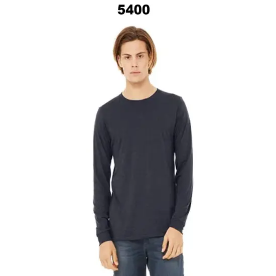 Gildan&reg; Heavy Cotton Long Sleeve Crewneck T-Shirt Carolina blue {3}
