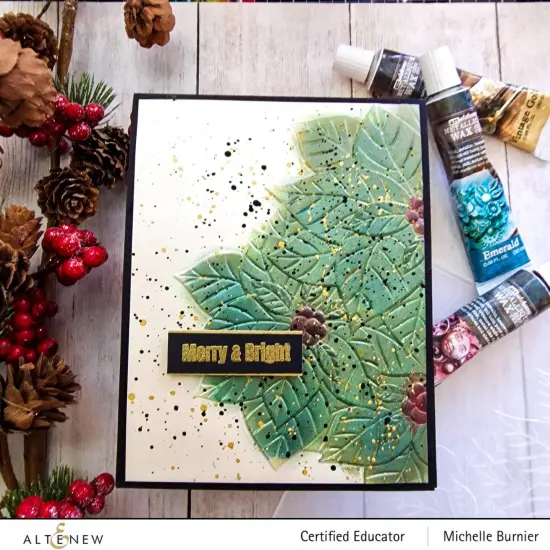 Poinsettia Cluster 3D Embossing Folder {5}