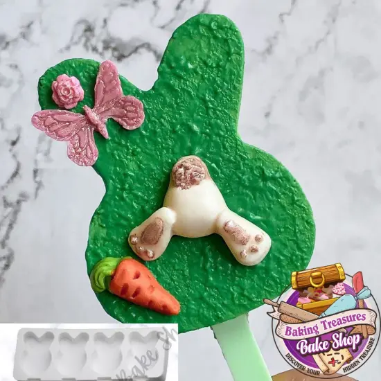 Bunny Ears /Face 4 Cavity Silicone Molds {2}