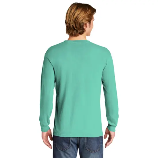 Comfort Colors&reg; Garment-Dyed Heavyweight Long Sleeve T-Shirt Crimson {6}